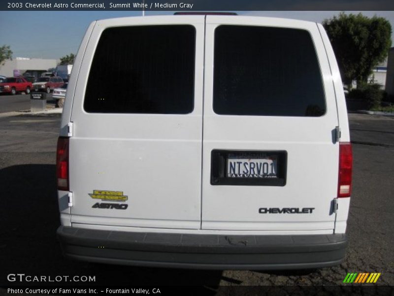 Summit White / Medium Gray 2003 Chevrolet Astro Commercial