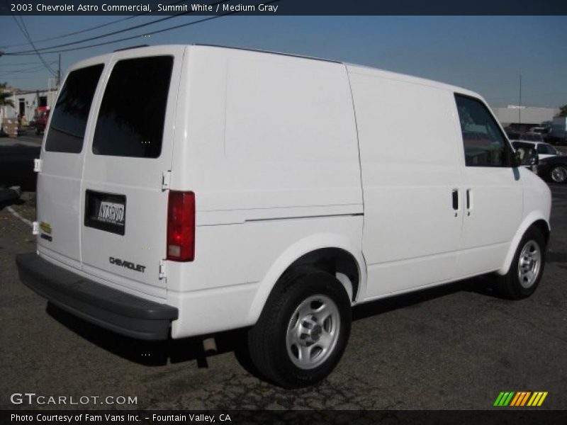Summit White / Medium Gray 2003 Chevrolet Astro Commercial