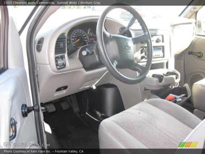 Summit White / Medium Gray 2003 Chevrolet Astro Commercial