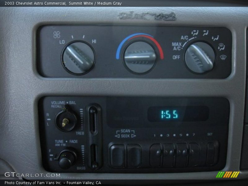 Summit White / Medium Gray 2003 Chevrolet Astro Commercial
