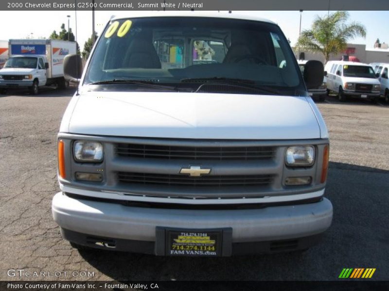 Summit White / Neutral 2000 Chevrolet Express G2500 Commercial