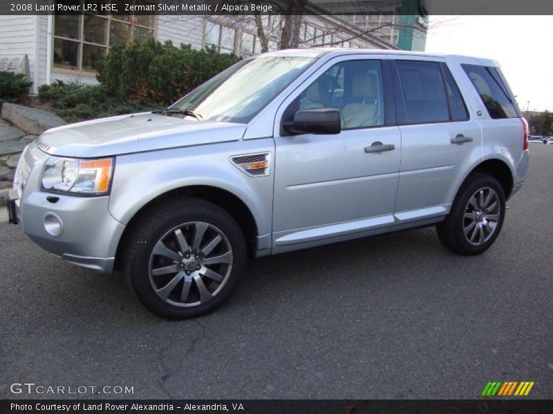 Zermatt Silver Metallic / Alpaca Beige 2008 Land Rover LR2 HSE