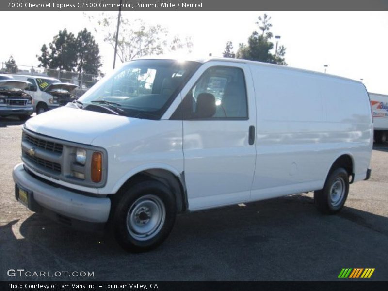 Summit White / Neutral 2000 Chevrolet Express G2500 Commercial