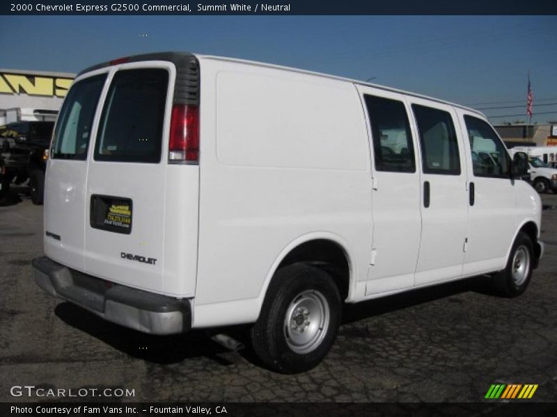 Summit White / Neutral 2000 Chevrolet Express G2500 Commercial
