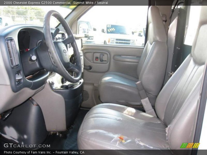 Summit White / Neutral 2000 Chevrolet Express G2500 Commercial