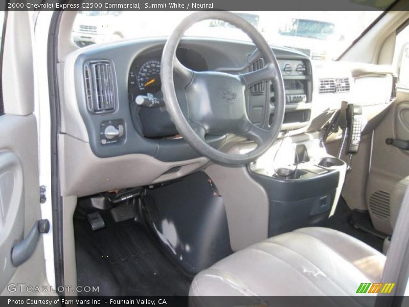 Summit White / Neutral 2000 Chevrolet Express G2500 Commercial