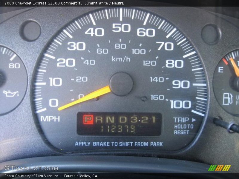 Summit White / Neutral 2000 Chevrolet Express G2500 Commercial