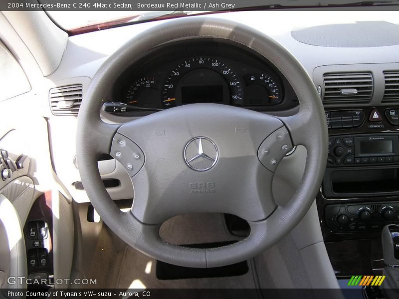 Bordeaux Red Metallic / Ash Grey 2004 Mercedes-Benz C 240 4Matic Sedan