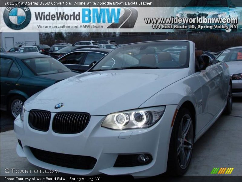 Alpine White / Saddle Brown Dakota Leather 2011 BMW 3 Series 335is Convertible