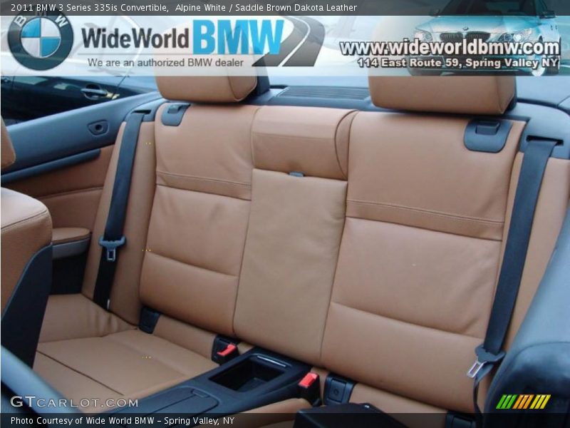 Alpine White / Saddle Brown Dakota Leather 2011 BMW 3 Series 335is Convertible