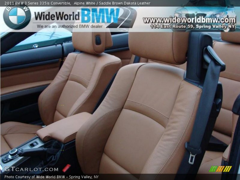 Alpine White / Saddle Brown Dakota Leather 2011 BMW 3 Series 335is Convertible