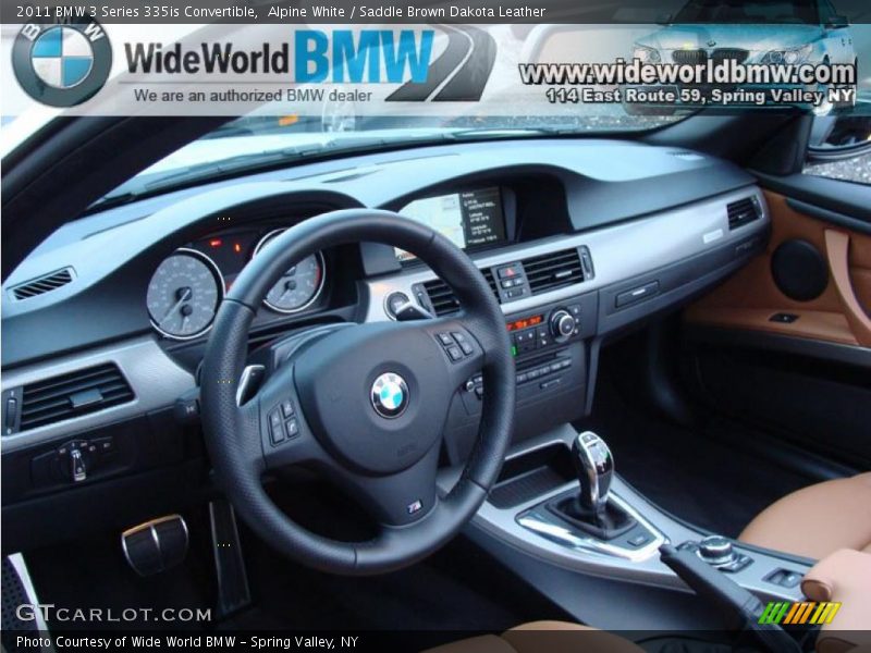 Alpine White / Saddle Brown Dakota Leather 2011 BMW 3 Series 335is Convertible