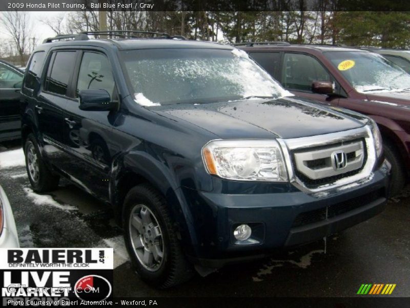 Bali Blue Pearl / Gray 2009 Honda Pilot Touring