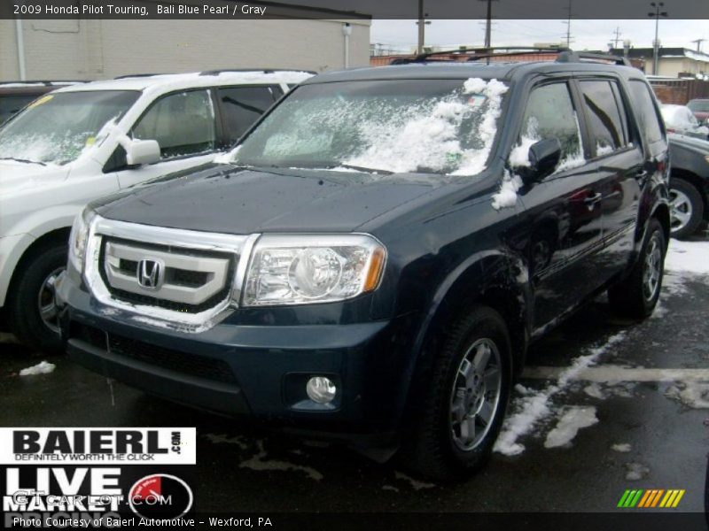 Bali Blue Pearl / Gray 2009 Honda Pilot Touring