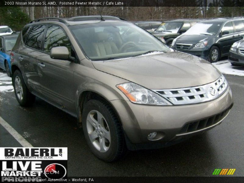 Polished Pewter Metallic / Cafe Latte 2003 Nissan Murano SL AWD
