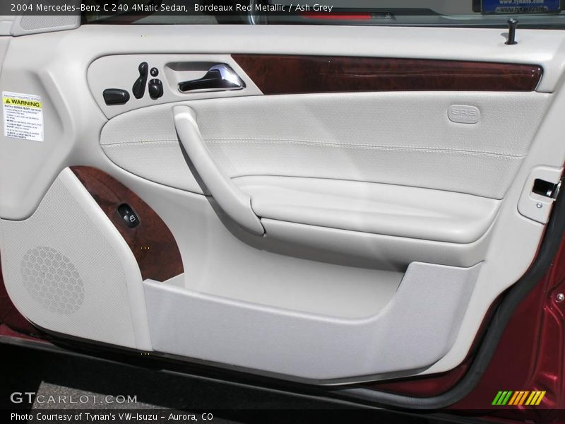 Bordeaux Red Metallic / Ash Grey 2004 Mercedes-Benz C 240 4Matic Sedan