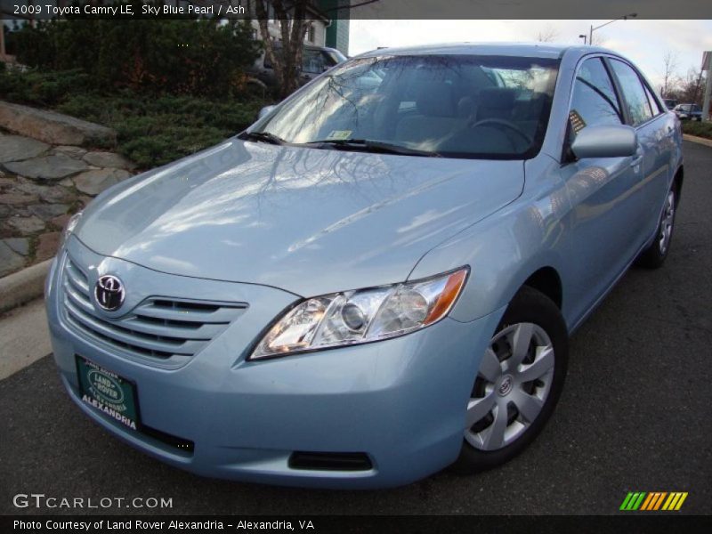 Sky Blue Pearl / Ash 2009 Toyota Camry LE