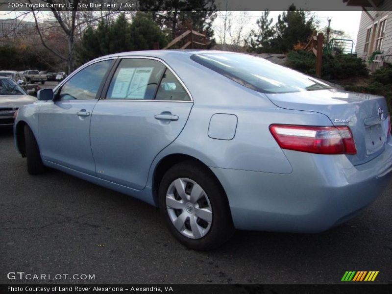 Sky Blue Pearl / Ash 2009 Toyota Camry LE