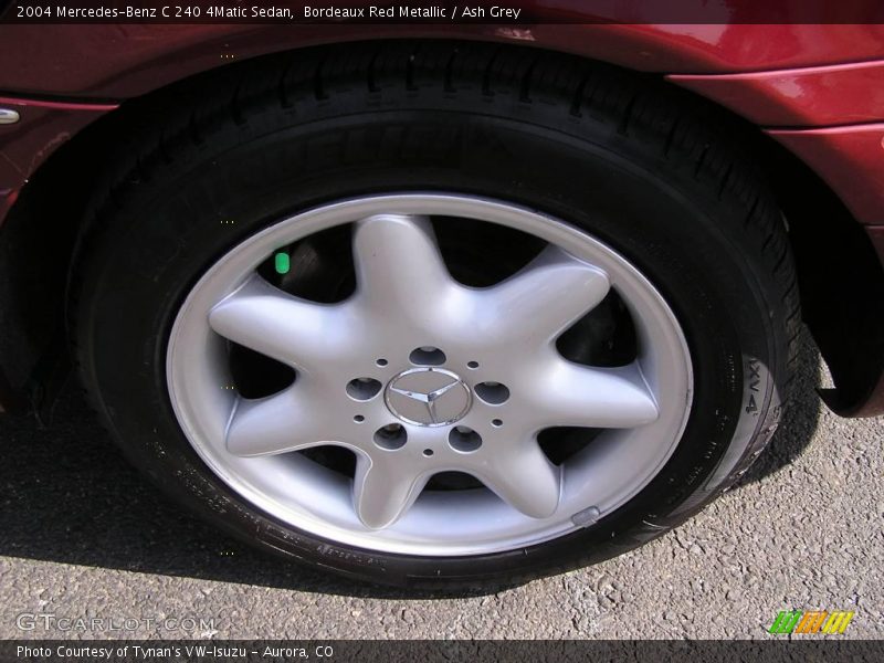 Bordeaux Red Metallic / Ash Grey 2004 Mercedes-Benz C 240 4Matic Sedan