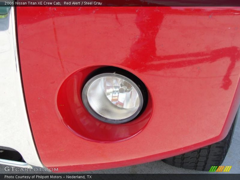 Red Alert / Steel Gray 2006 Nissan Titan XE Crew Cab