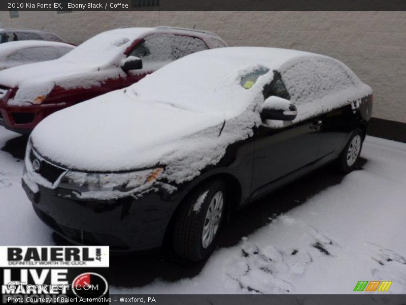 Ebony Black / Coffee 2010 Kia Forte EX