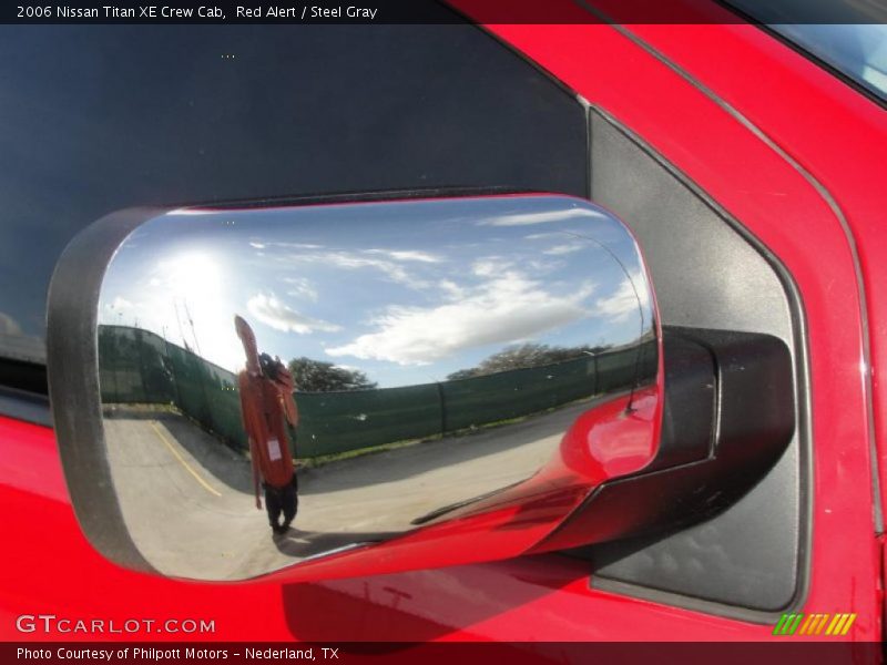 Red Alert / Steel Gray 2006 Nissan Titan XE Crew Cab