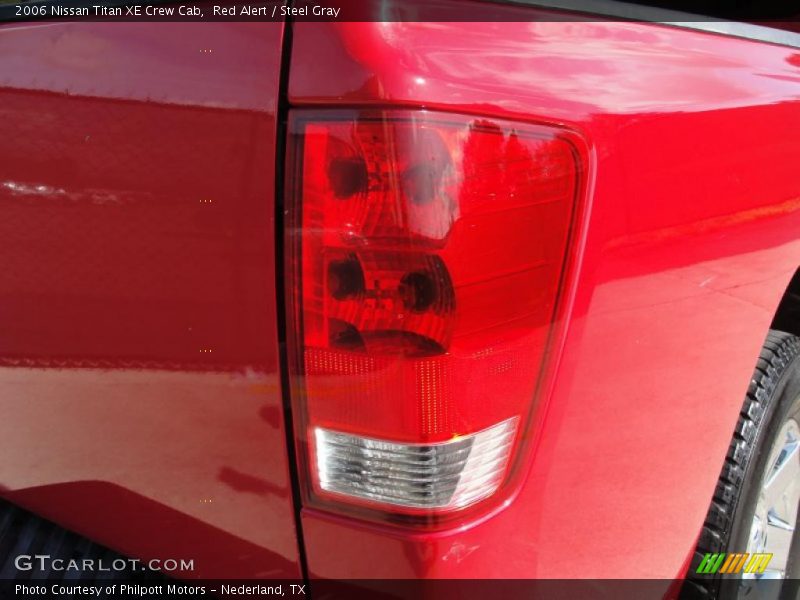 Red Alert / Steel Gray 2006 Nissan Titan XE Crew Cab