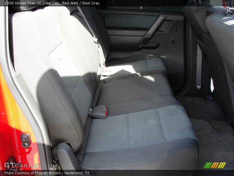 Red Alert / Steel Gray 2006 Nissan Titan XE Crew Cab