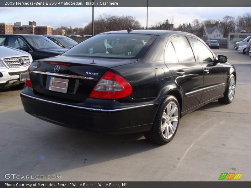Black / Cashmere 2009 Mercedes-Benz E 350 4Matic Sedan