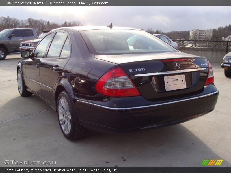 Black / Cashmere 2009 Mercedes-Benz E 350 4Matic Sedan