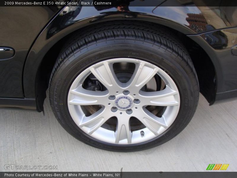 Black / Cashmere 2009 Mercedes-Benz E 350 4Matic Sedan