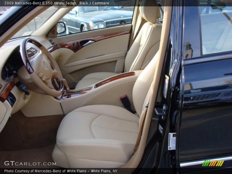 Black / Cashmere 2009 Mercedes-Benz E 350 4Matic Sedan