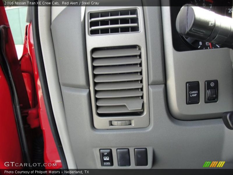 Red Alert / Steel Gray 2006 Nissan Titan XE Crew Cab