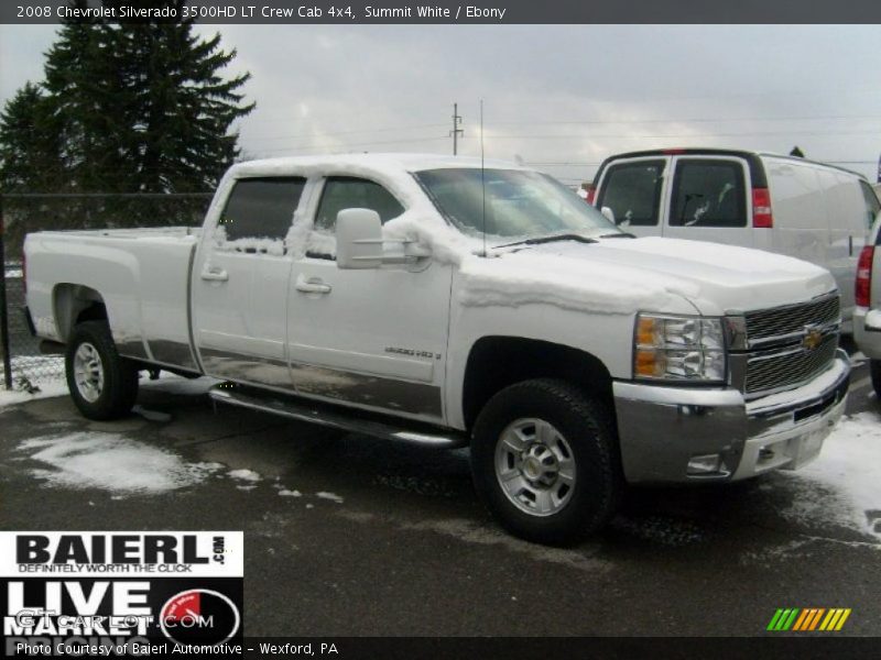 Summit White / Ebony 2008 Chevrolet Silverado 3500HD LT Crew Cab 4x4