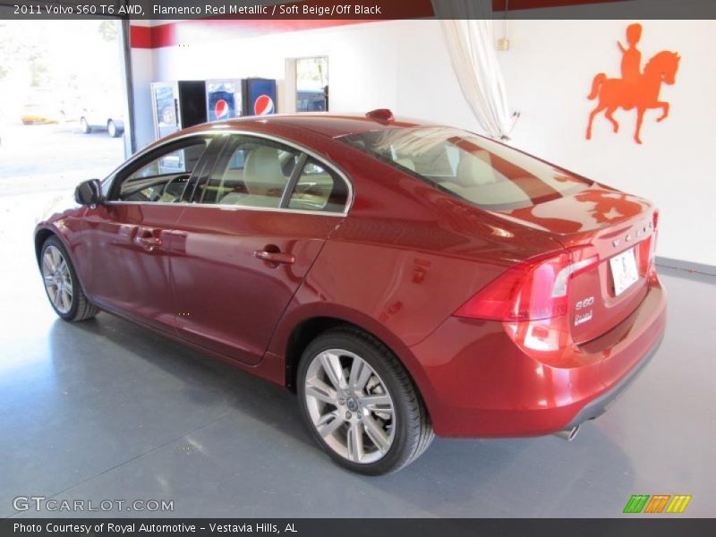 Flamenco Red Metallic / Soft Beige/Off Black 2011 Volvo S60 T6 AWD