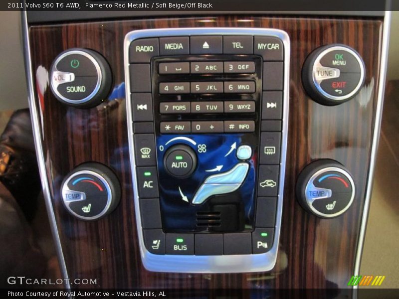 Controls of 2011 S60 T6 AWD