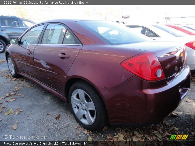 Performance Red Metallic / Ebony 2010 Pontiac G6 Sedan