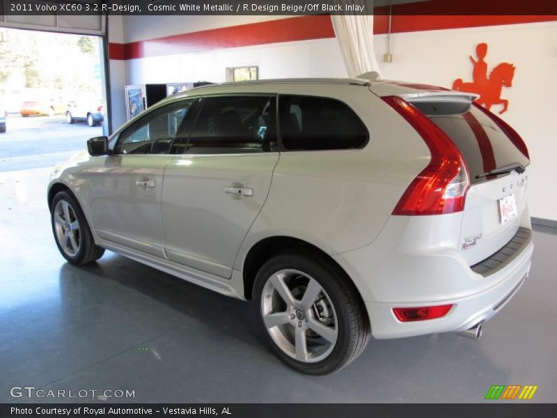 Cosmic White Metallic / R Design Beige/Off Black Inlay 2011 Volvo XC60 3.2 R-Design