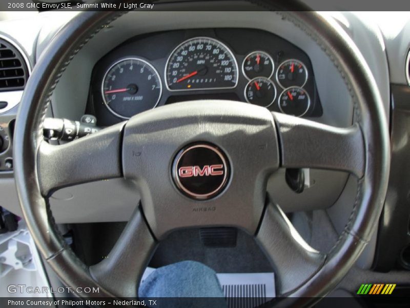 Summit White / Light Gray 2008 GMC Envoy SLE
