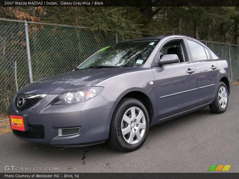 Galaxy Gray Mica / Black 2007 Mazda MAZDA3 i Sedan