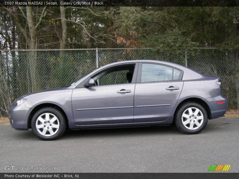 Galaxy Gray Mica / Black 2007 Mazda MAZDA3 i Sedan