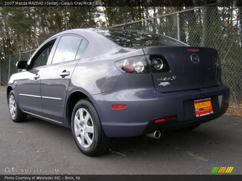 Galaxy Gray Mica / Black 2007 Mazda MAZDA3 i Sedan