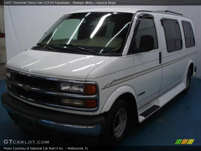 Olympic White / Neutral Beige 1997 Chevrolet Chevy Van G1500 Passenger