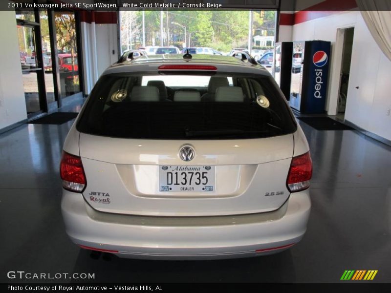White Gold Metallic / Cornsilk Beige 2011 Volkswagen Jetta SE SportWagen