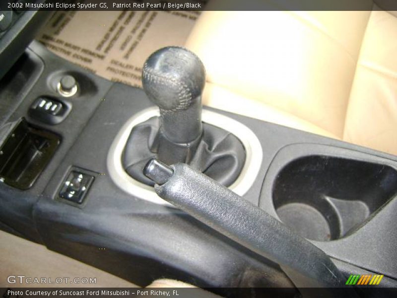 Patriot Red Pearl / Beige/Black 2002 Mitsubishi Eclipse Spyder GS