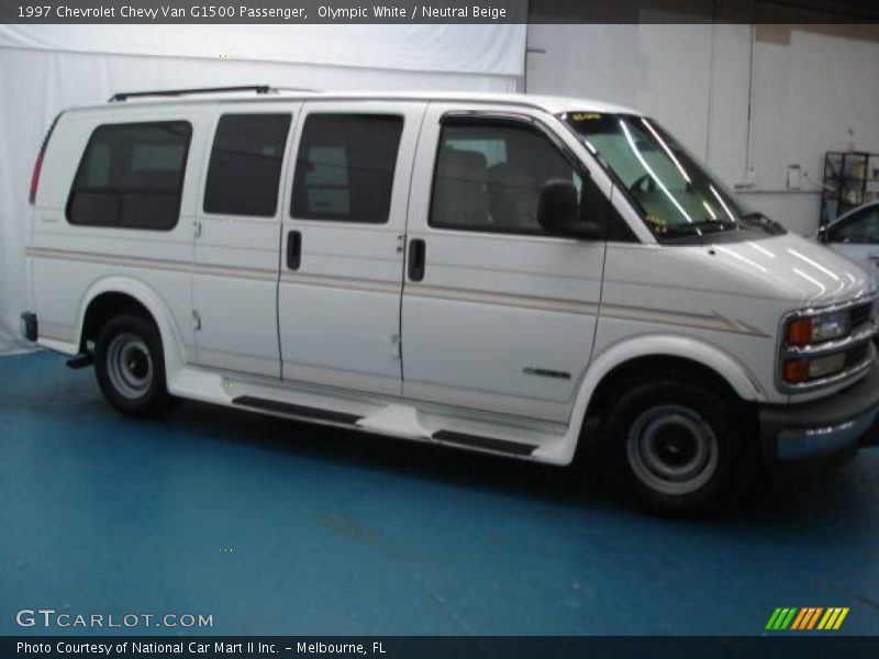 Olympic White / Neutral Beige 1997 Chevrolet Chevy Van G1500 Passenger