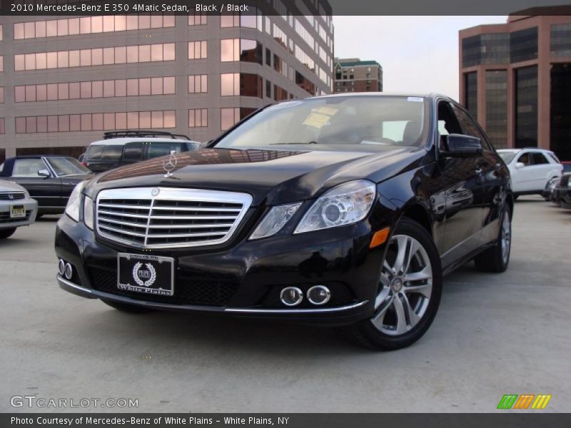 Black / Black 2010 Mercedes-Benz E 350 4Matic Sedan