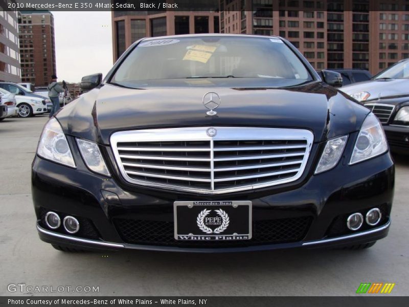 Black / Black 2010 Mercedes-Benz E 350 4Matic Sedan