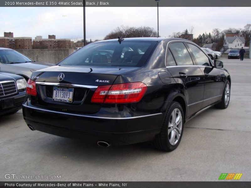Black / Black 2010 Mercedes-Benz E 350 4Matic Sedan