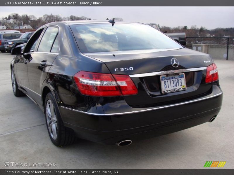 Black / Black 2010 Mercedes-Benz E 350 4Matic Sedan